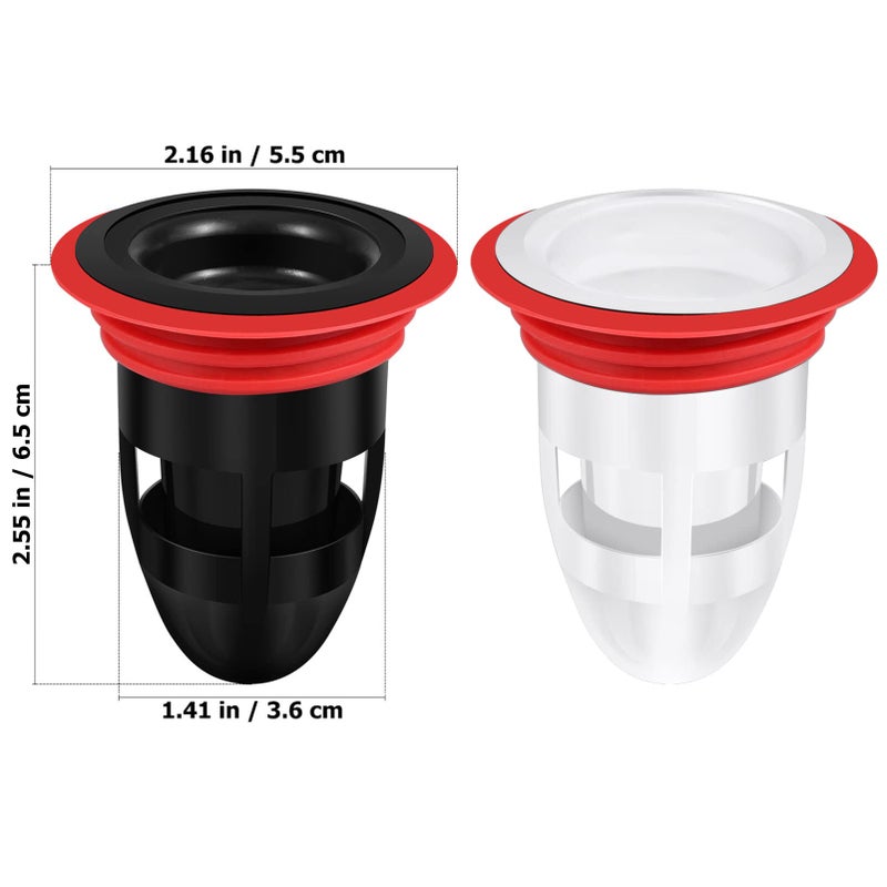IMIKEYA Odor-Proof Shower Drain Plug, 2Pcs Shower Floor Drain Backflow Preventer Sewer Core Anti-Odor Plug for Kitchen Bathroom, Fits 1.5''-2'' ID Sewers, and Pipes - Image 4